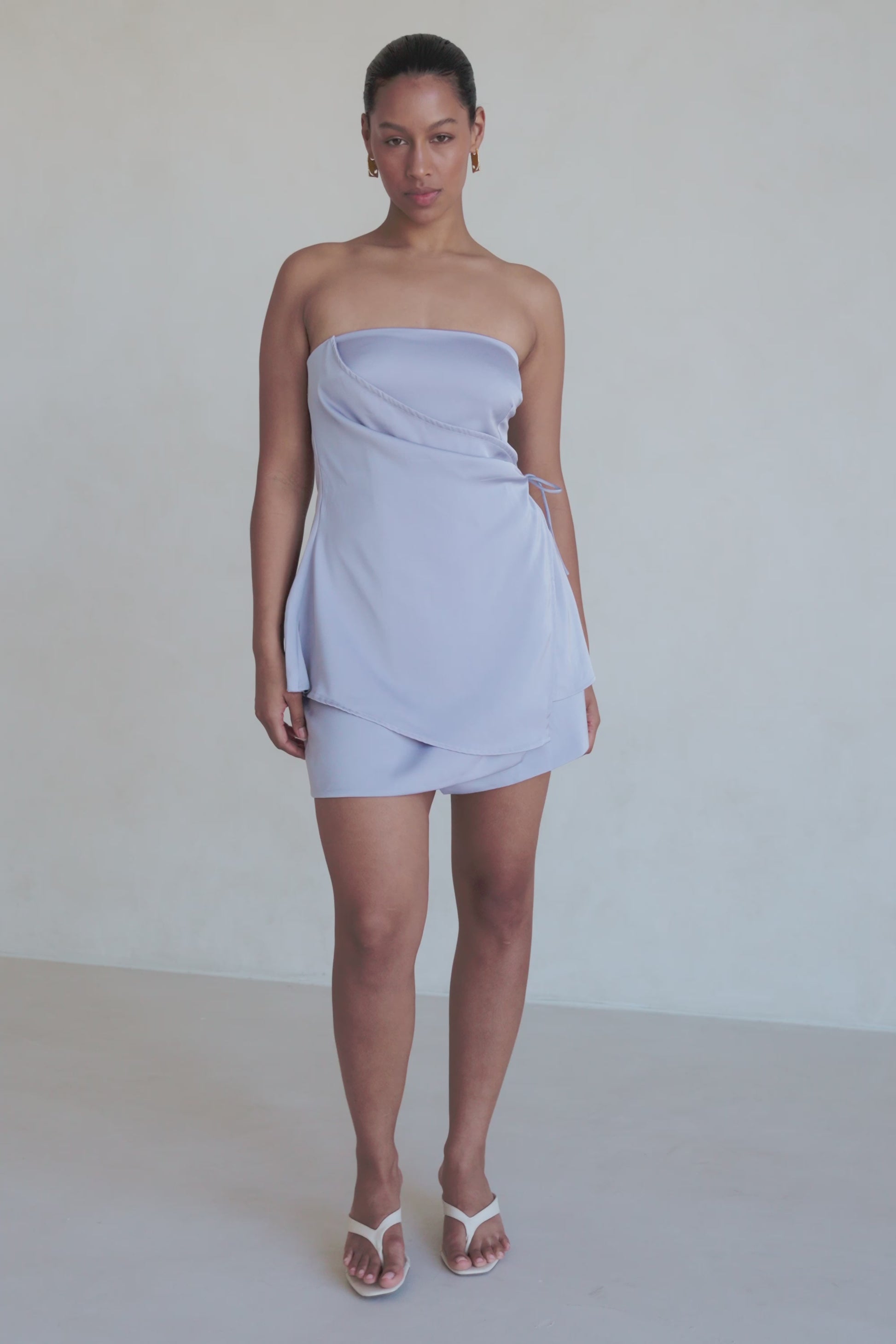 Kleo Strapless Top - Lilac