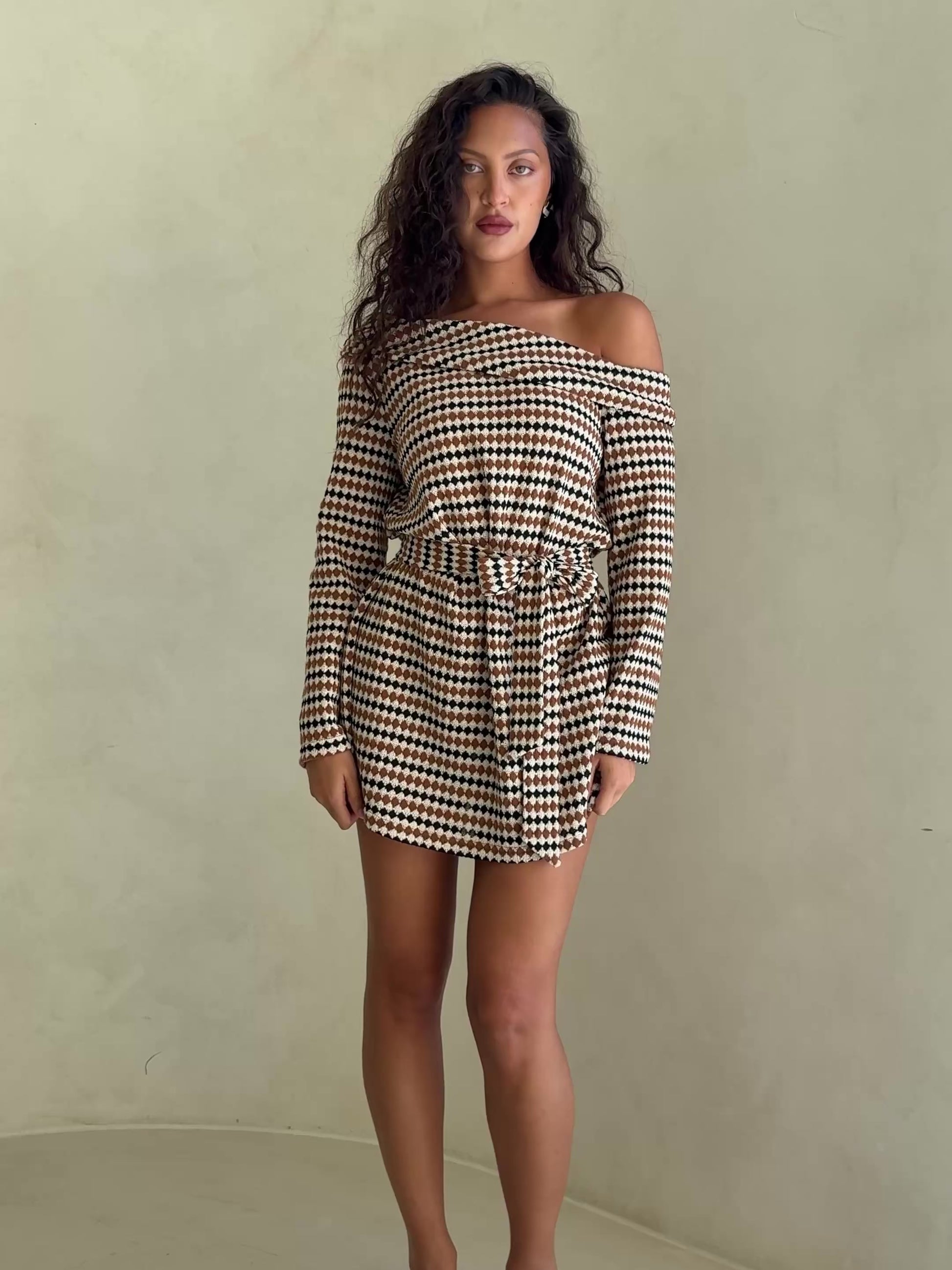Cabana Dress - Geo Stripe