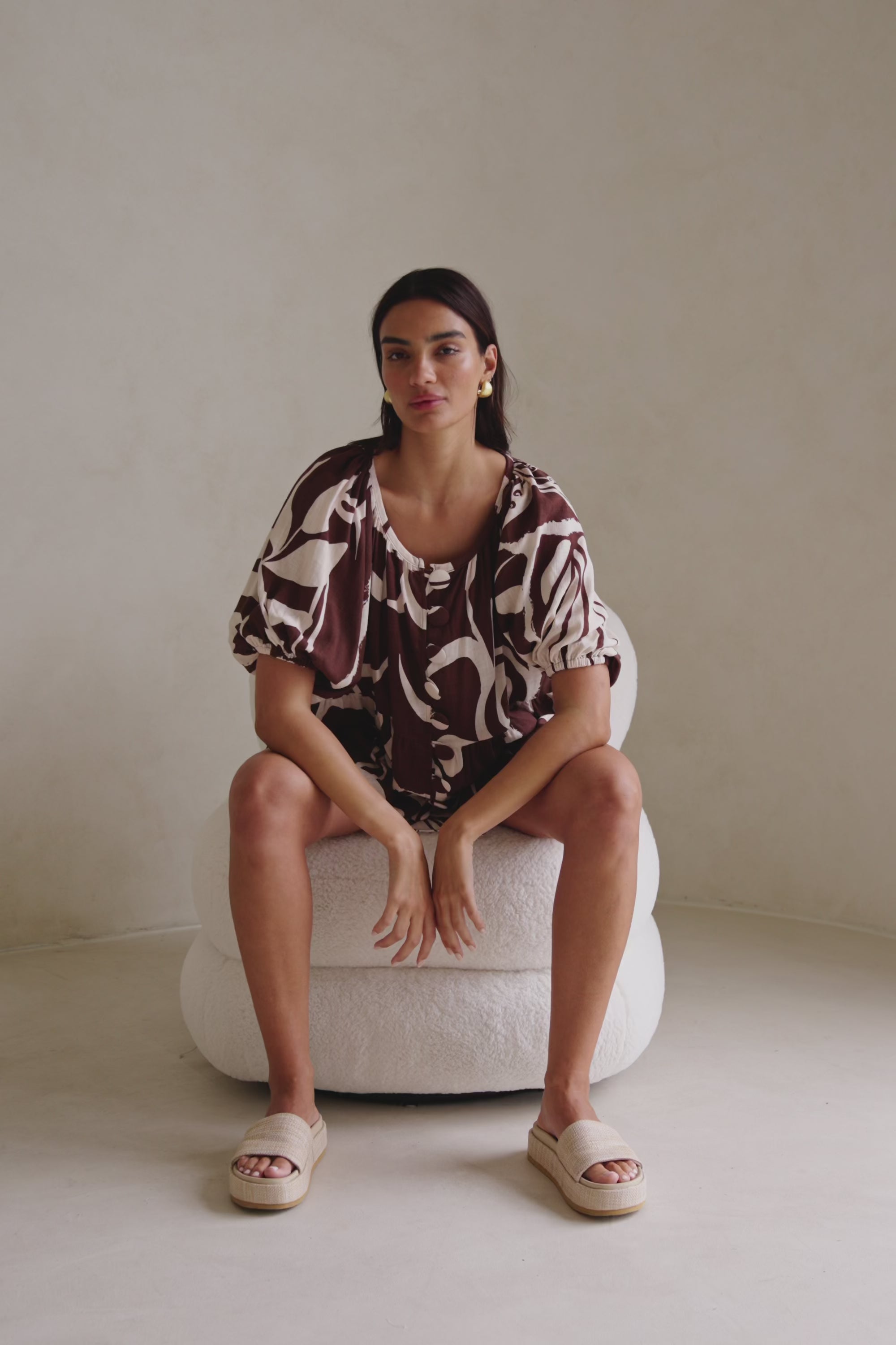 Scarlet Top - Painted Tiles