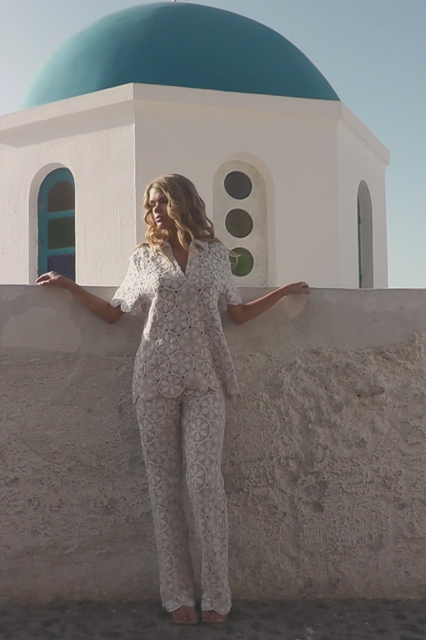 Ivory Crochet Kalila Crochet Top