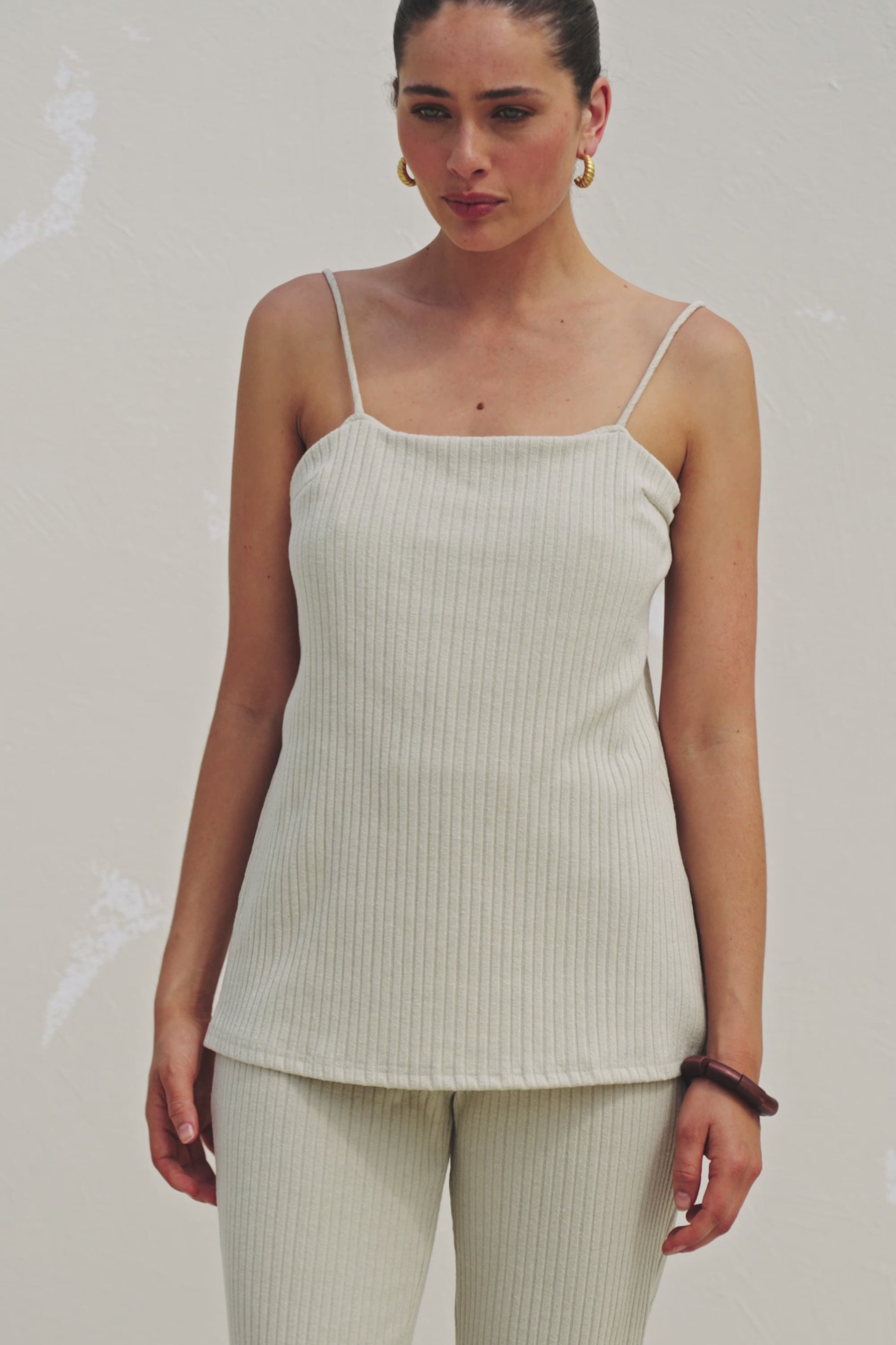 Sayla Backless Thin Strap Tie Jumpsuit - Grey