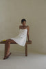 Seville Thin Strap Backless Mini Dress - White