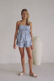 Video, Octavia Top - Blue Broderie