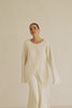 Beige Knit Long Sleeve Mara Top
