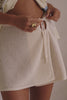 Vanilla Knit Drawstring Mini Priya Skirt