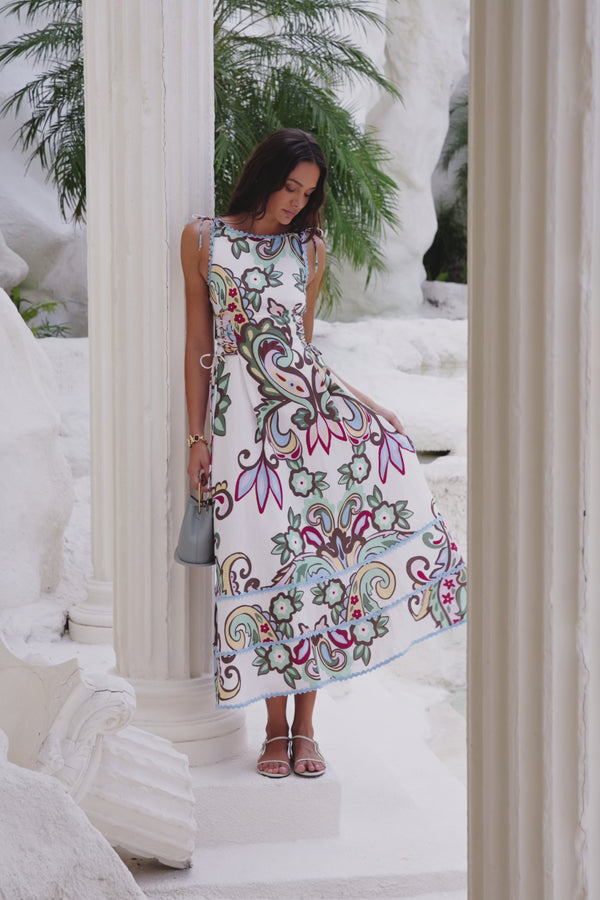 Blue Floral Paradesios Print