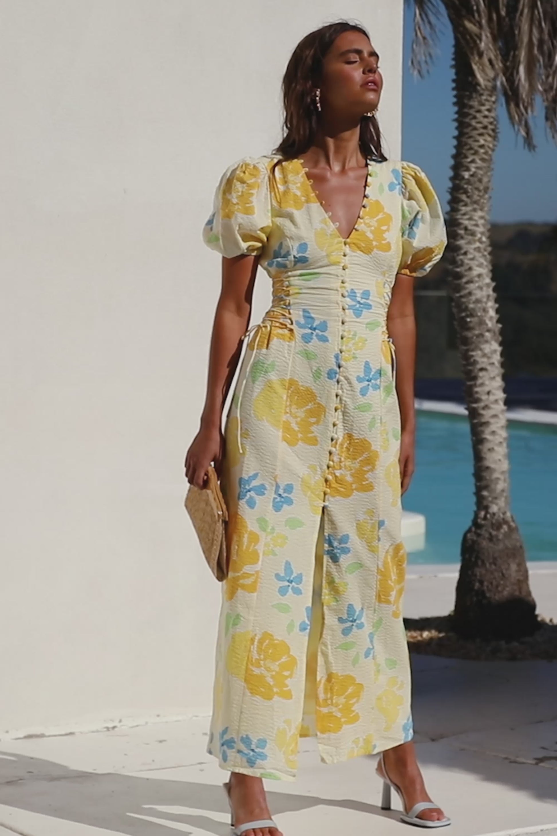 Amorita Midi Dress - Yellow
