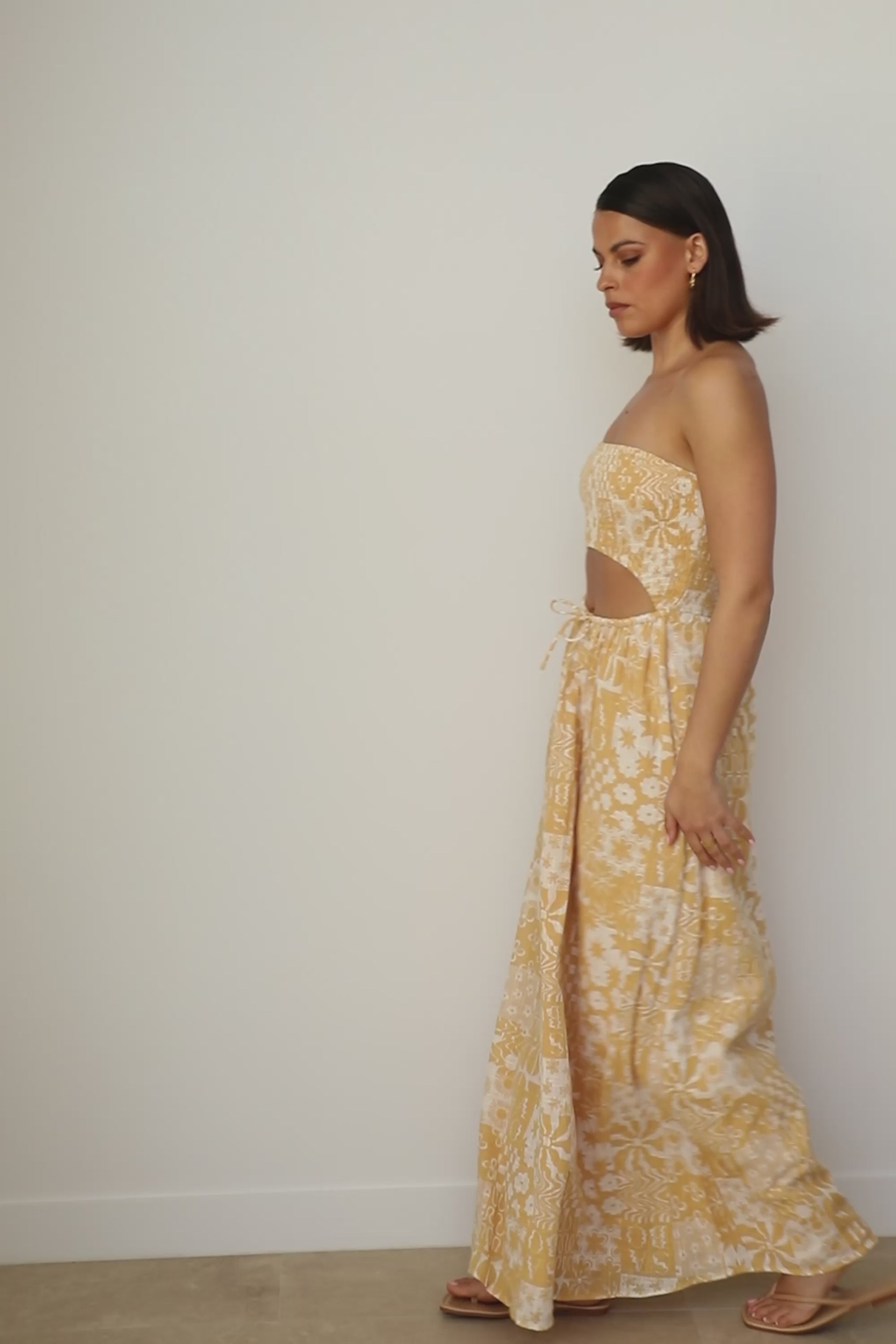 Strapless Boracay Maxi Dress - Tan
