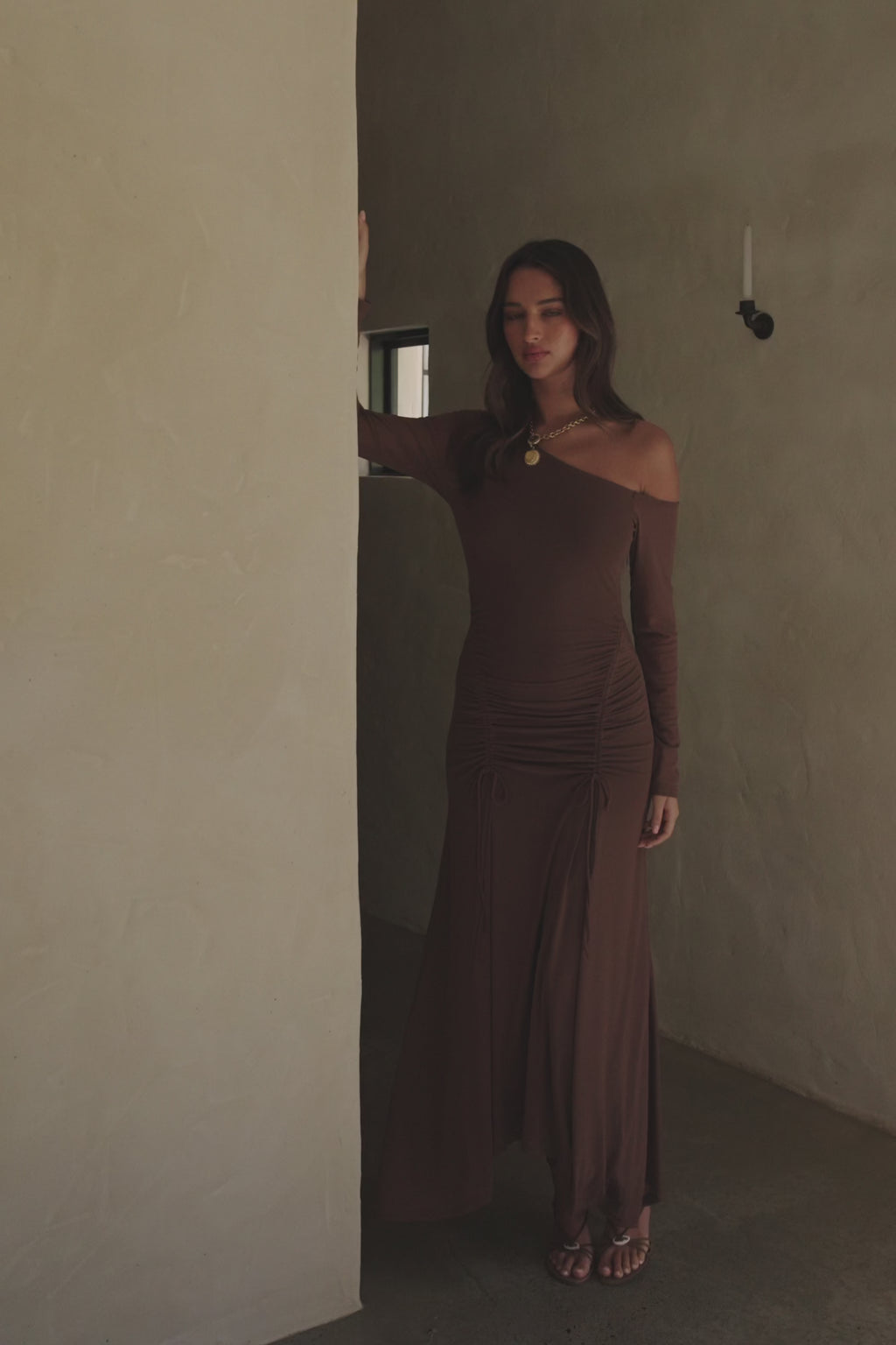 Callista Dress - Chocolate