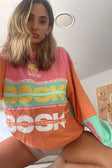 Nakia Oversized Vintage Sweater - Orange