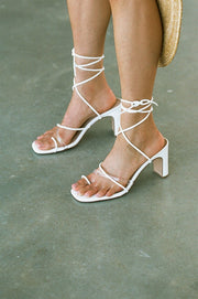 Strappy Rafaela Heels - White