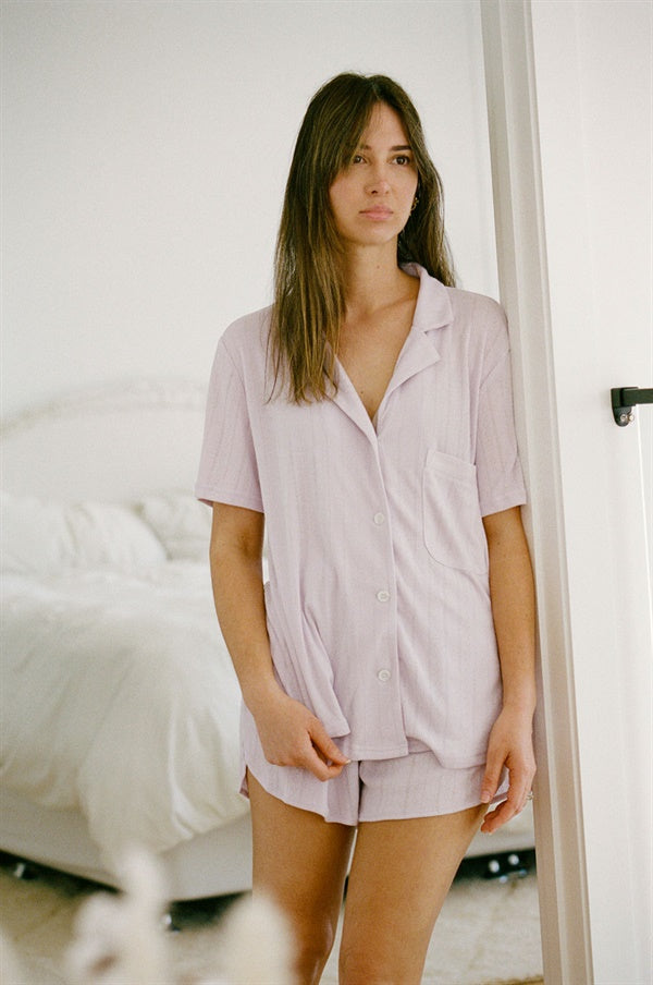 SAMPLE-Siesta PJ Top - Lilac