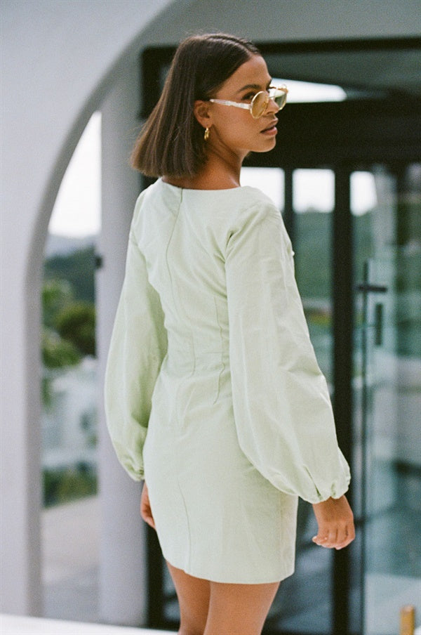 Minna Button Dress - Green