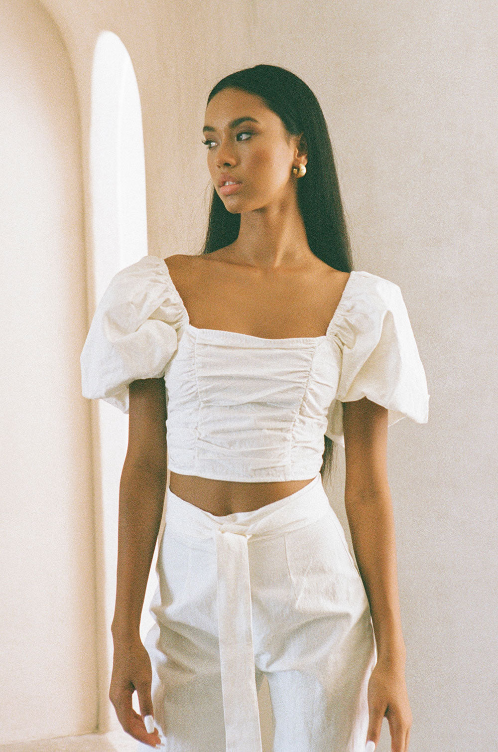 SAMPLE-Amari Top - White