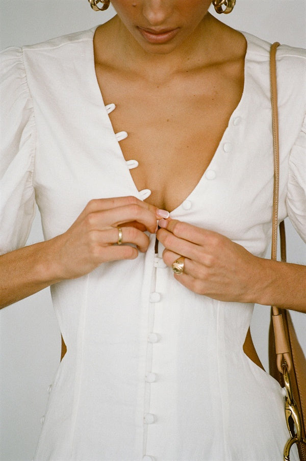 SAMPLE-Louel Button Dress