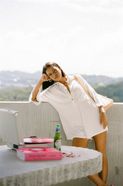 SAMPLE-Milena Playsuit - White