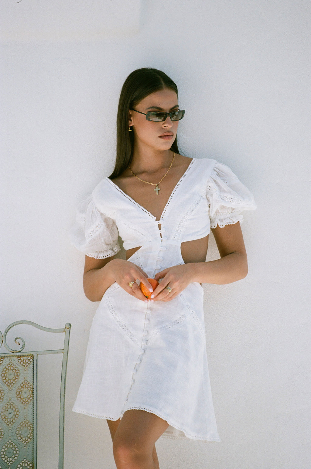 SAMPLE-Paisley Cutout Dress