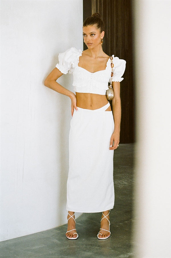 SAMPLE-Chantria Shirred Top