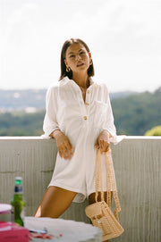 SAMPLE-Milena Playsuit - White