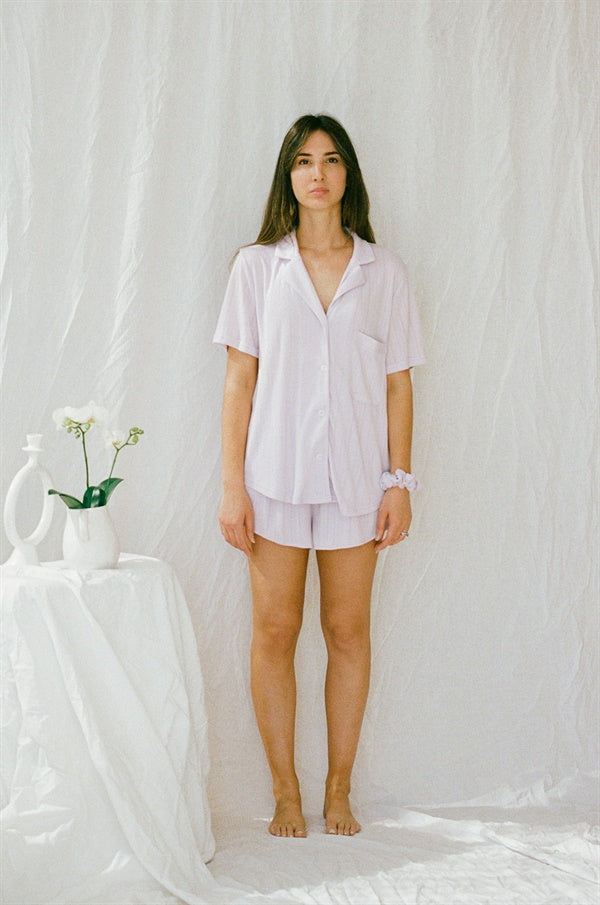 SAMPLE-Siesta PJ Top - Lilac