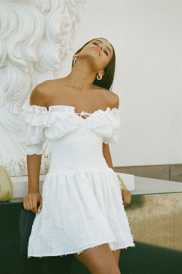 SAMPLE-Velette Shirred Dress