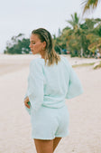 SAMPLE-Wanderer Shorts - Blue Minky