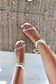 SAMPLE-Strappy Eva Heels - Ivory